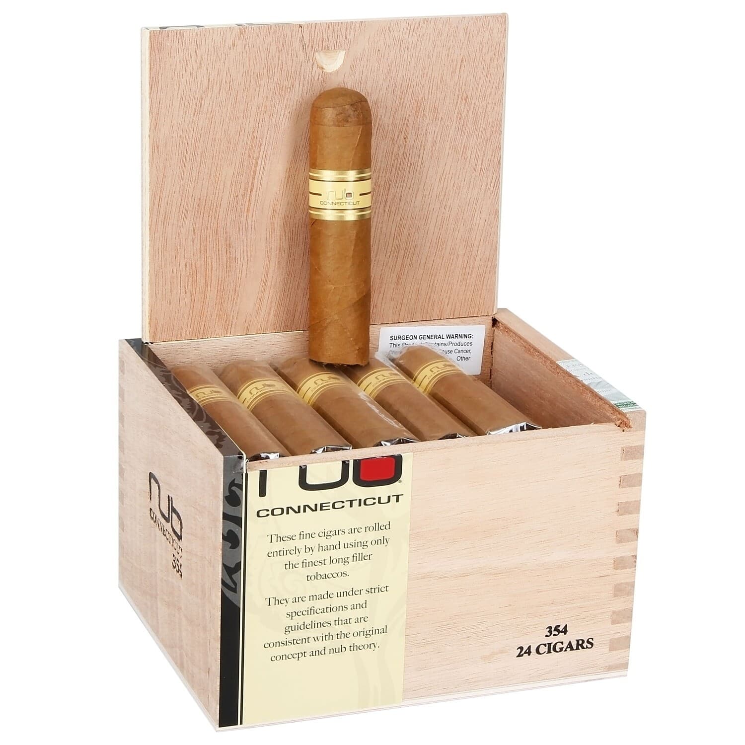 nub Connecticut 354 Short Robusto (3.7x54) Box Of 24 Cigars