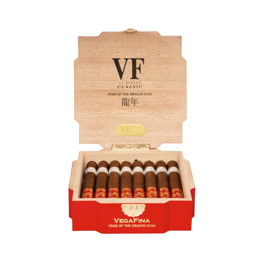 ( VegaFina ) Vega Fina Year Of The Dragon Limited Edition 2024 Long Magnum 6"3/4 * 54 (6"3/4 x 54 )Box of 16 Cigats