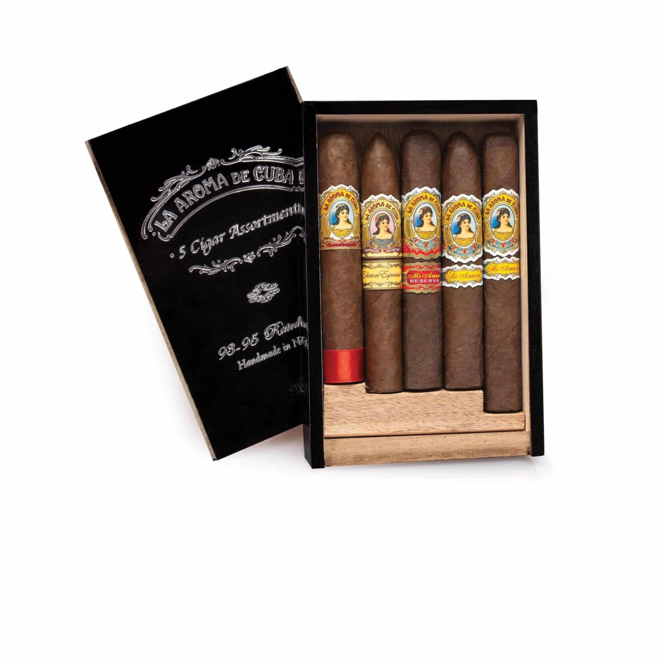 La Aroma De Cuba 93-95 Rated Assortment, 5-Cigar Sampler