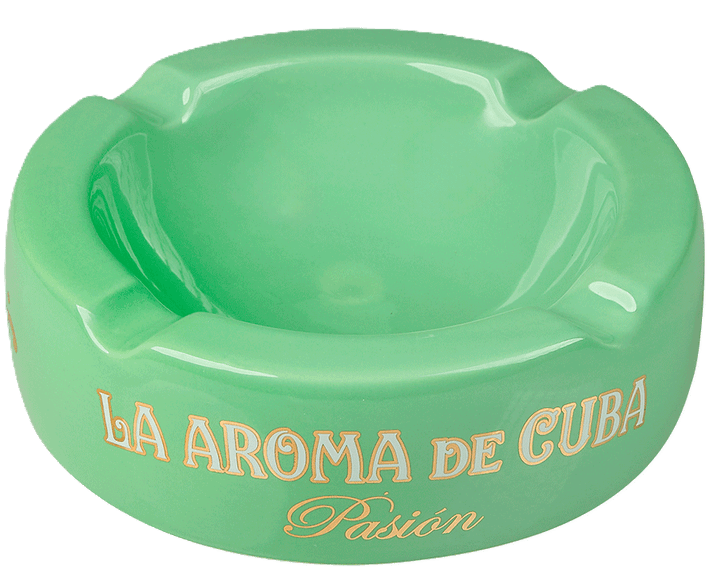 New La Aroma De Cuba Ceramic Pasion 4-Cigar Ashtray