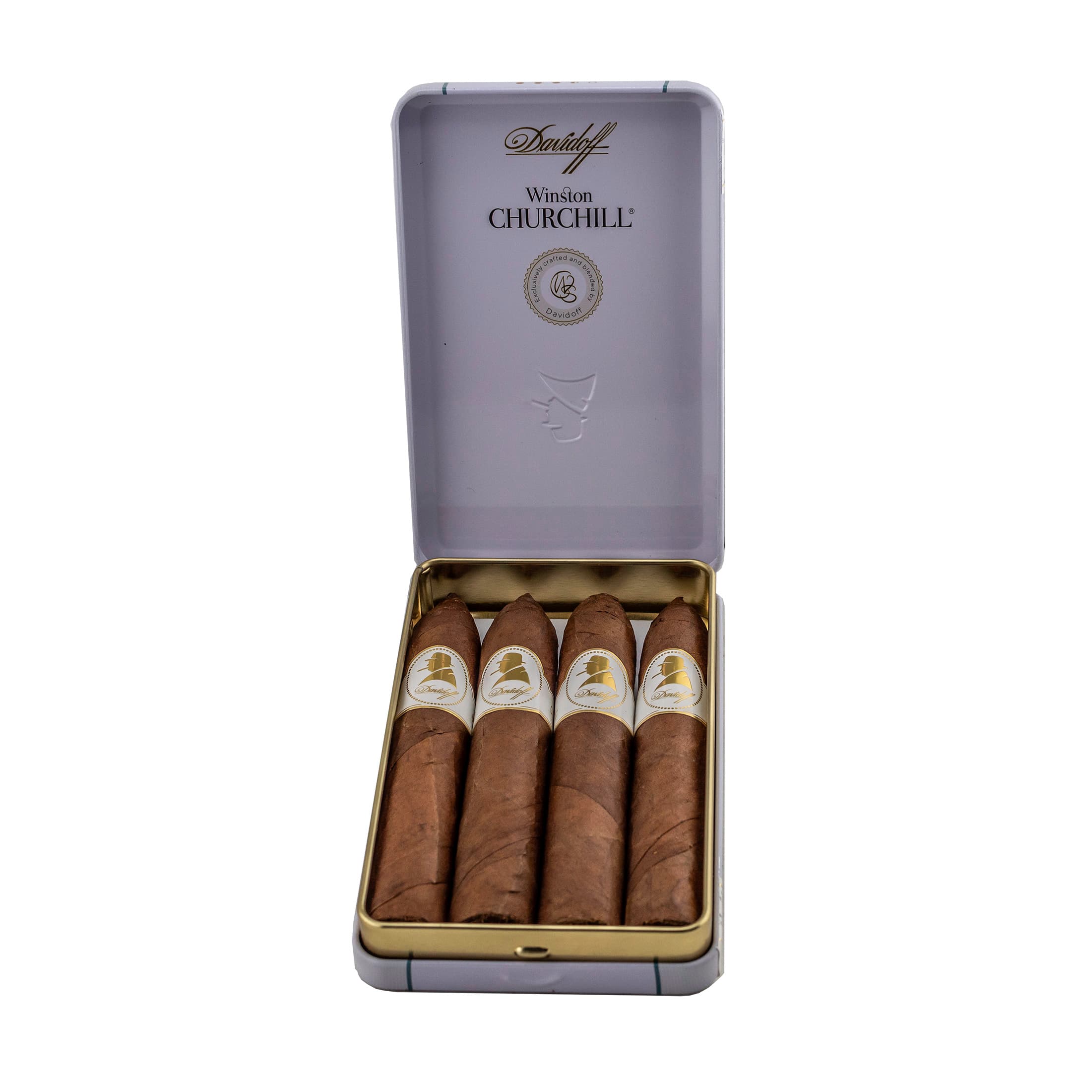 Davidoff Winston Churchill Belicoso Cigar - Tin Of 4
