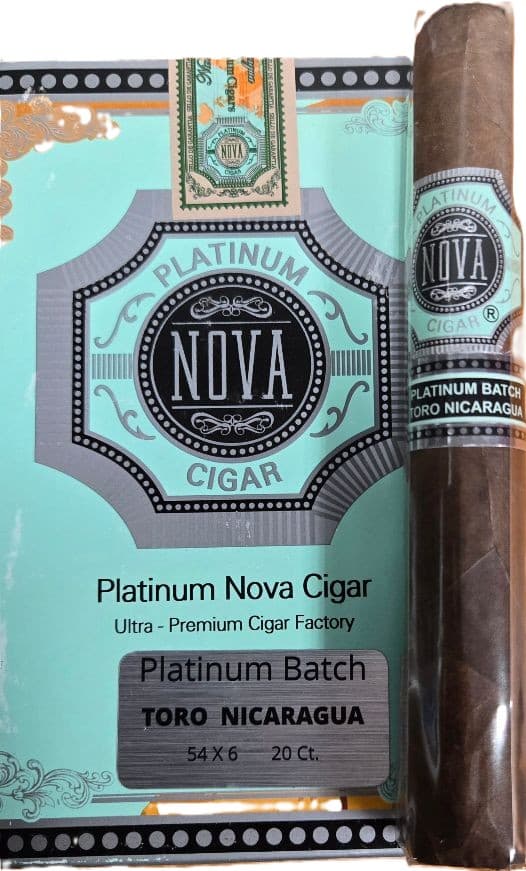 Platinum Nova Batch Toro Nicaragua  5x54 Box of 20 Cigars