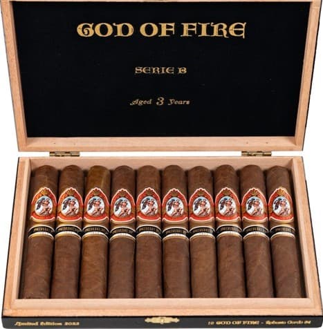 God of Fire Serie B Robusto Gordo 54 Box of 10 Cigars