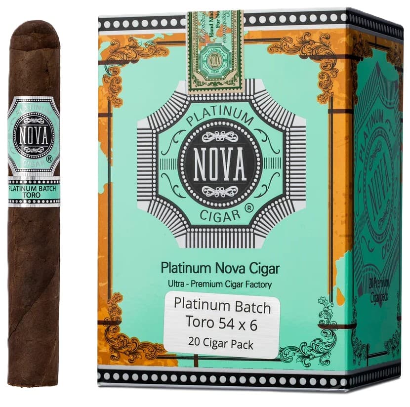 Platinum Nova Batch toro 6x54 Box of 20 Cigars