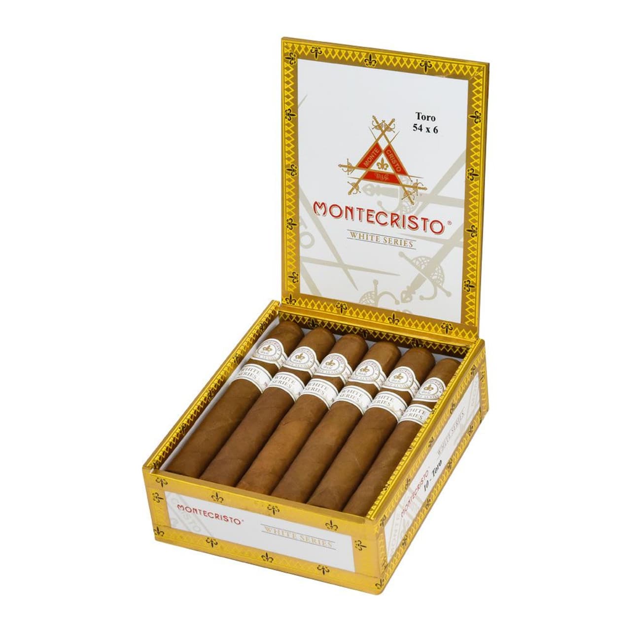 Montecristo White Toro (6.0" x 54) Box of 10