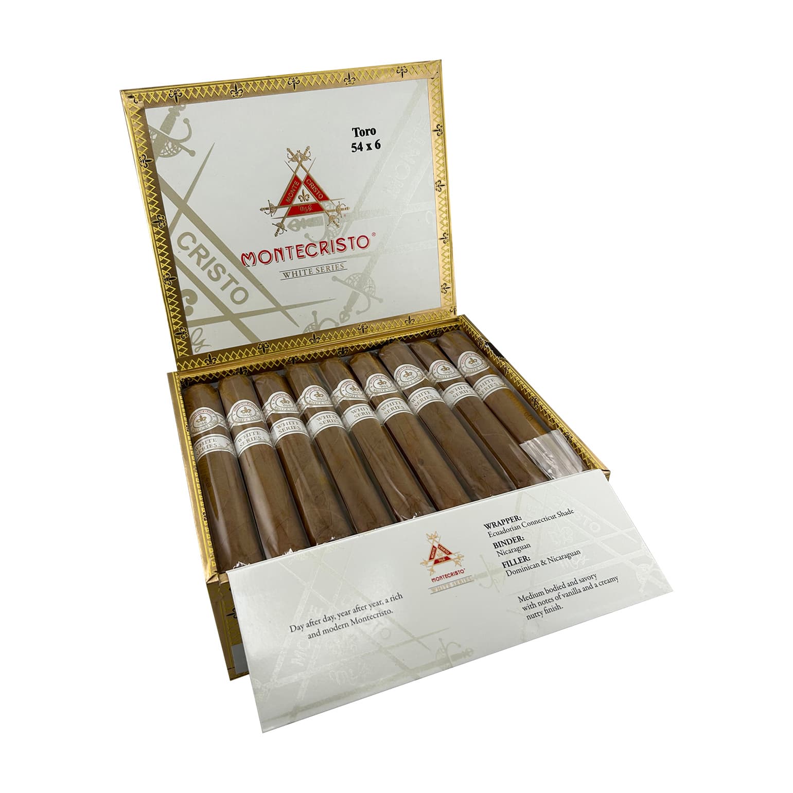 Montecristo White Label Series Toro (6.0" x 54) Box of 27