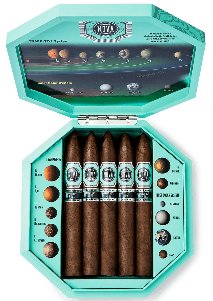 Platinum Nova Cigar Trappist 1g (54 x 7 1/4 ) Box of 10 Cigars