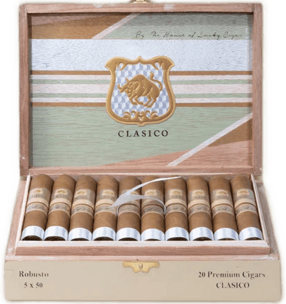 Classico by Lucky Cigar Robusto 5x50 Box of 20 Cigars