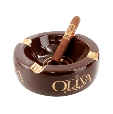 Oliva Cenicero Cafe Round Ceramic Ashtray