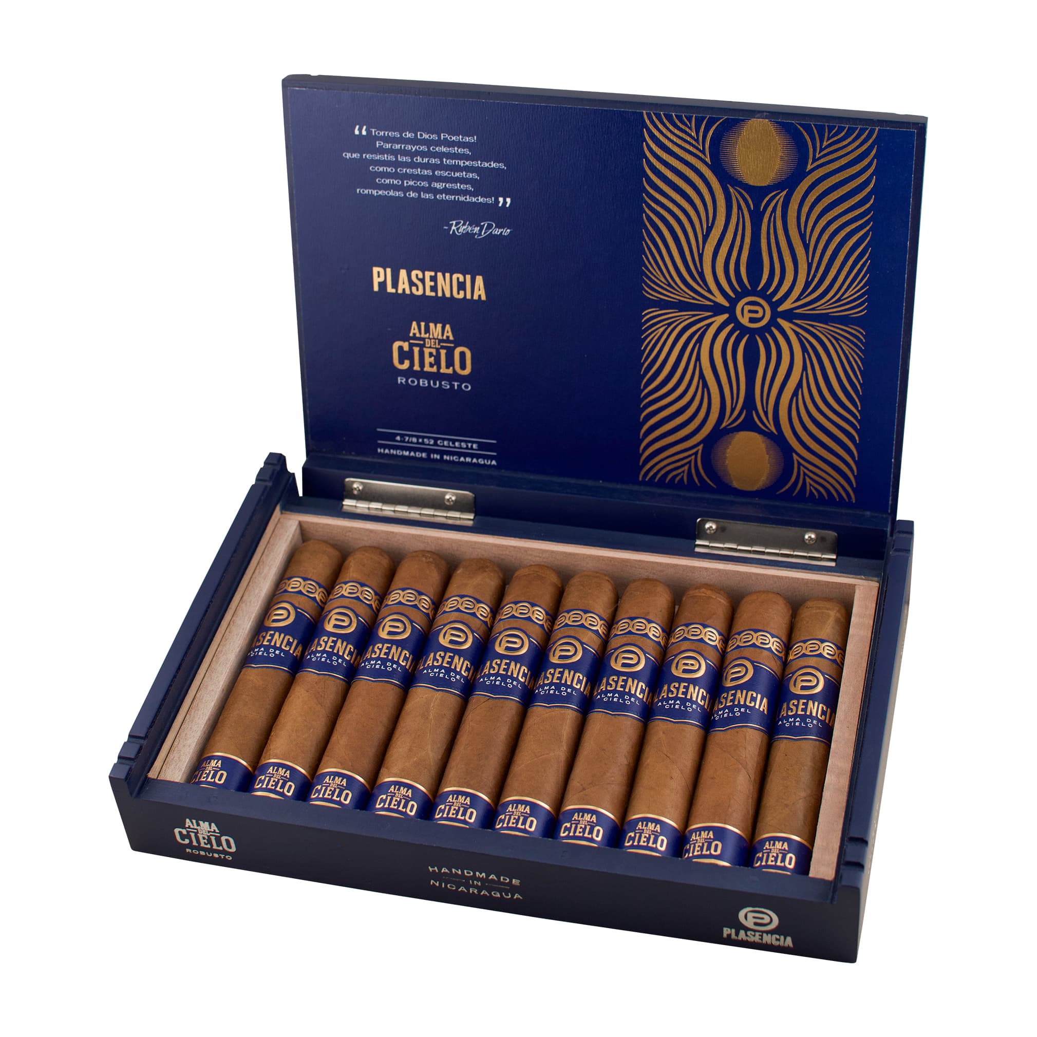 Plasencia Cigars Alma Del Cielo Celeste Robusto Cigar - Box of 10 Cigars