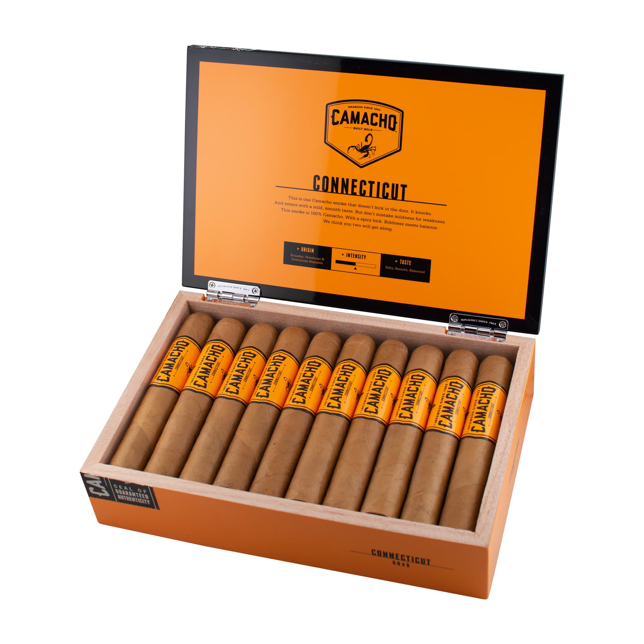 Camacho Connecticut Gordo 60x6 Box of 20 Cigars